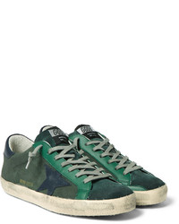 Baskets en daim olive Golden Goose Deluxe Brand