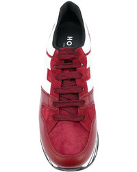 Baskets en daim rouges Hogan