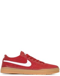 Baskets en daim rouges Nike