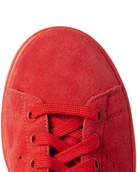 Baskets en daim rouges adidas