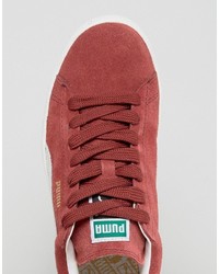 Baskets en daim rouges Puma