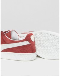 Baskets en daim rouges Puma