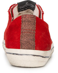 Baskets en daim rouges Golden Goose Deluxe Brand