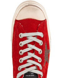 Baskets en daim rouges Golden Goose Deluxe Brand