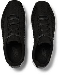 Baskets en daim tressées noires Nike
