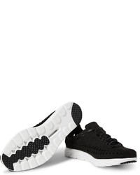 Baskets en daim tressées noires Nike