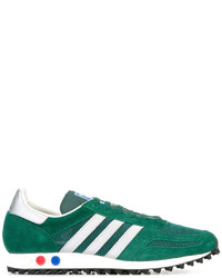 Baskets en daim vertes adidas