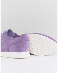 Baskets en daim violet clair Asos