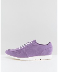 Baskets en daim violet clair Asos