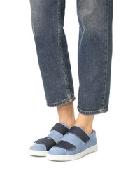 Baskets en denim bleues Acne Studios