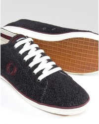 Baskets gris foncé Fred Perry