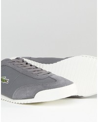 Baskets grises Lacoste