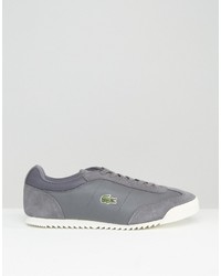 Baskets grises Lacoste