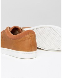 Baskets marron clair Lacoste