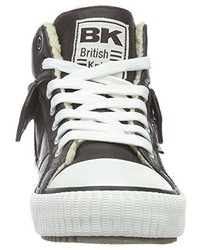 Baskets marron foncé British Knights