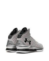 Baskets montantes argentées Under Armour