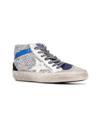 Baskets montantes argentées Golden Goose Deluxe Brand