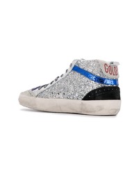 Baskets montantes argentées Golden Goose Deluxe Brand