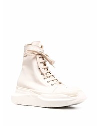 Baskets montantes beiges Rick Owens DRKSHDW