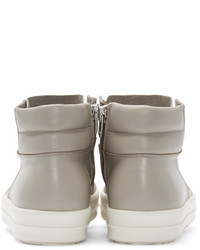 Baskets montantes beiges Rick Owens