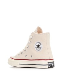 Baskets montantes beiges Converse