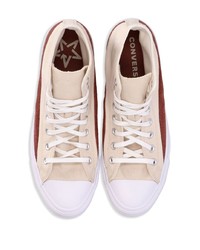 Baskets montantes beiges Converse