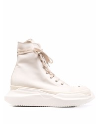 Baskets montantes beiges Rick Owens DRKSHDW