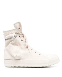 Baskets montantes beiges Rick Owens DRKSHDW