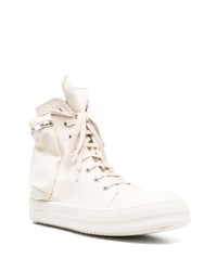 Baskets montantes beiges Rick Owens DRKSHDW