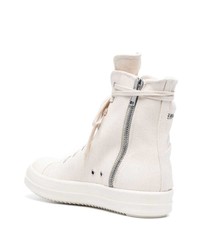 Baskets montantes beiges Rick Owens DRKSHDW