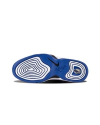Baskets montantes blanc et bleu Nike