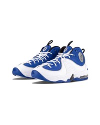 Baskets montantes blanc et bleu Nike