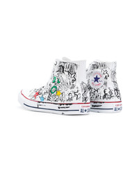 Baskets montantes blanches Converse