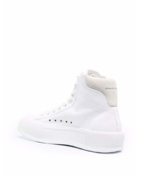 Baskets montantes blanches Alexander McQueen