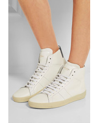 Baskets montantes blanches Saint Laurent