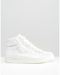 Baskets montantes blanches Asos