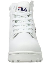 Baskets montantes blanches Fila
