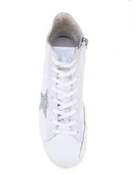 Baskets montantes blanches Golden Goose Deluxe Brand