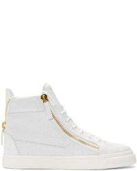 Baskets montantes blanches Giuseppe Zanotti