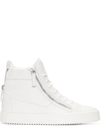 Baskets montantes blanches Giuseppe Zanotti