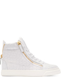 Baskets montantes blanches Giuseppe Zanotti