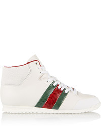Baskets montantes blanches Gucci
