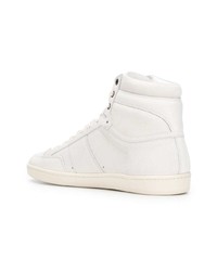 Baskets montantes blanches Saint Laurent