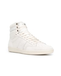 Baskets montantes blanches Saint Laurent