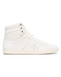 Baskets montantes blanches Saint Laurent