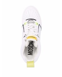 Baskets montantes blanches Moschino