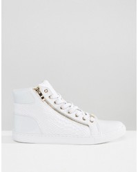 Baskets montantes blanches Asos