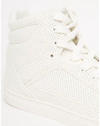 Baskets montantes blanches Asos