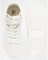 Baskets montantes blanches Asos