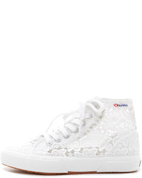 Baskets montantes blanches Superga